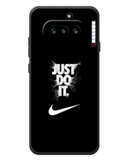 Чехол для Nothing Phone (4a) с картинкой «Текстовый принт Nike»