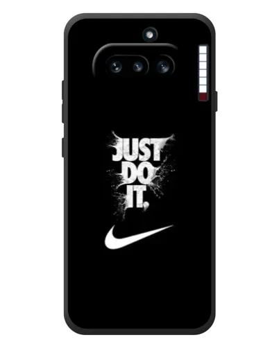 Чехол для Nothing Phone (4a) с картинкой «Текстовый принт Nike»