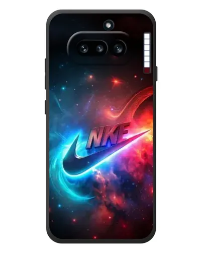 Чехол для Nothing Phone (4a) с картинкой «Огненный логотип Nike»