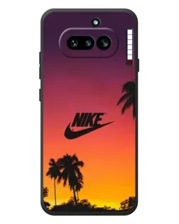 Чехол для Nothing Phone (4a) с картинкой «Nike на закате солнца»