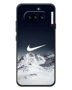 Чехол для Nothing Phone (4a) с картинкой «Nike — зимние горы»