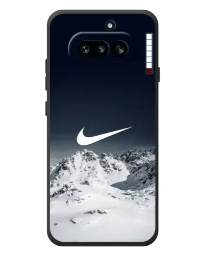 Чехол для Nothing Phone (4a) с картинкой «Nike — зимние горы»