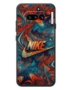 Чехол для Nothing Phone (4a) с картинкой «Nike в абстракции»