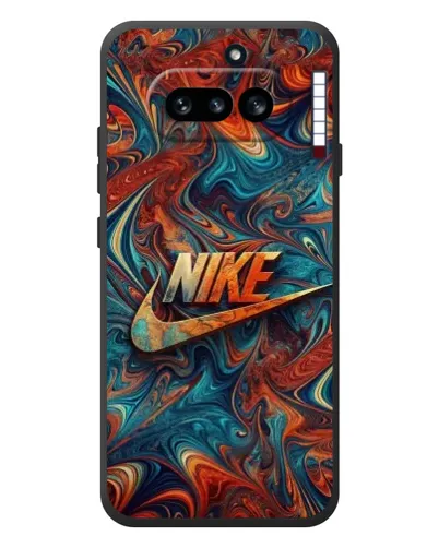 Чехол для Nothing Phone (4a) с картинкой «Nike в абстракции»