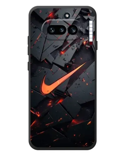 Чехол для Nothing Phone (4a) с картинкой «Nike — эффект разломов»
