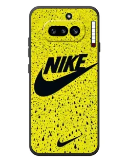 Чехол для Nothing Phone (4a) с картинкой «Желтый текстурный Nike»