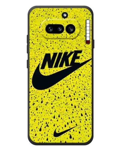Чехол для Nothing Phone (4a) с картинкой «Желтый текстурный Nike»