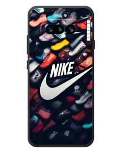 Чехол для Nothing Phone (4a) с картинкой «Коллекция кроссовок Nike»