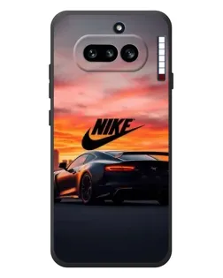 Чехол для Nothing Phone (4a) с картинкой «Nike и суперкар»