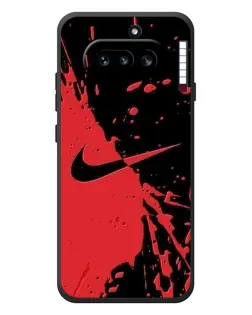 Чохол для Nothing Phone (4a) з картинкою «Червоні бризки Nike» Чохол для Nothing Phone (4a) з картинкою «Червоні бризки Nike»