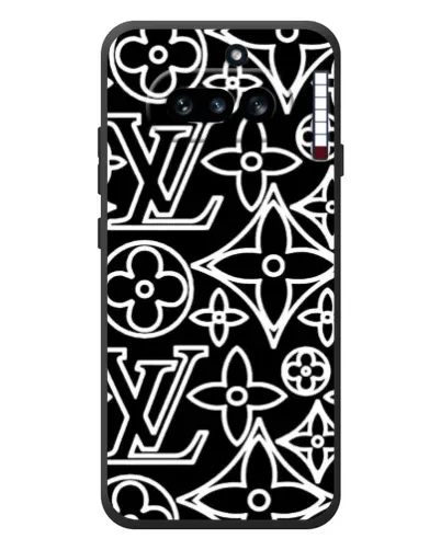 Чохол для Nothing Phone (4a) з картинкою «Чорно-білий візерунок LV»