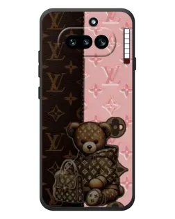 Чохол для Nothing Phone (4a) з картинкою «Ведмедик у стилі LV»