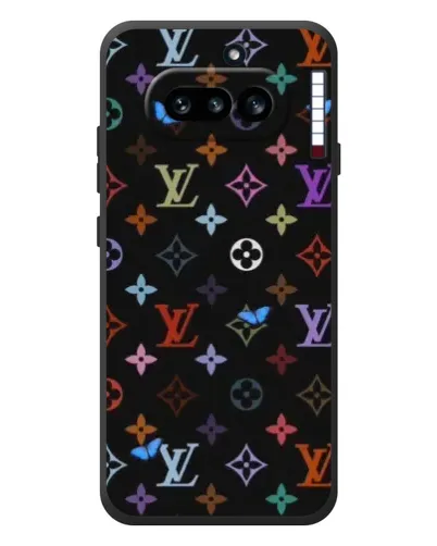 Чохол для Nothing Phone (4a) з картинкою «Кольорова монограма LV»