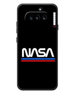 Чехол для Nothing Phone (4a) с картинкой «NASA — классика Red Blue» Чехол для Nothing Phone (4a) с картинкой «NASA — классика Red Blue»