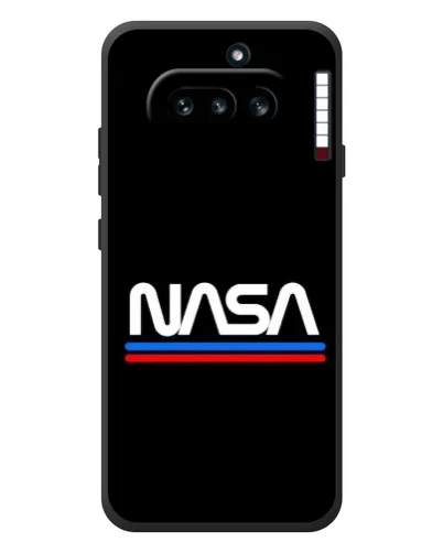 Чехол для Nothing Phone (4a) с картинкой «NASA — классика Red Blue»