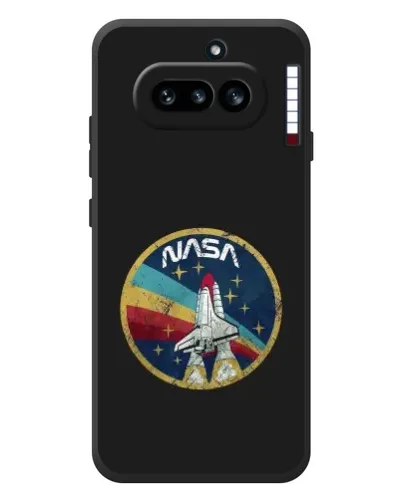 Чехол для Nothing Phone (4a) с картинкой «NASA — эмблема миссии»