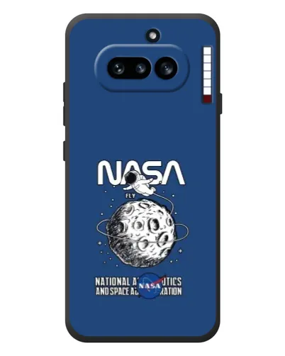 Чехол для Nothing Phone (4a) с картинкой «NASA — лунная миссия»