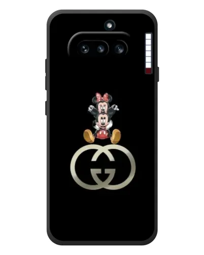 Чехол для Nothing Phone (4a) с картинкой «Минни Маус на лого»