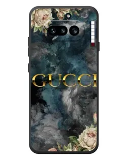 Чехол для Nothing Phone (4a) с картинкой «Абстрактные цветы Gucci»