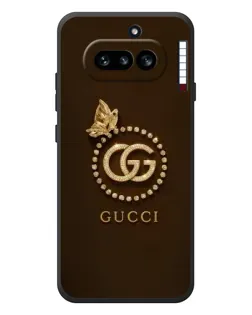 Чехол для Nothing Phone (4a) с картинкой «Gucci — золотая бабочка»