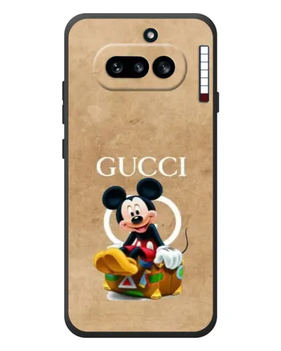 Чехол для Nothing Phone (4a) с картинкой «Микки Маус Gucci — крафт»