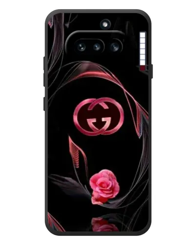 Чехол для Nothing Phone (4a) с картинкой «Gucci — неоновая роза»