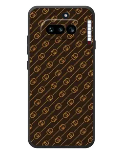 Чехол для Nothing Phone (4a) с картинкой «Gucci — золотые диагонали»