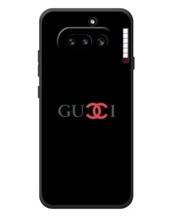 Чехол для Nothing Phone (4a) с картинкой «Gucci — красный градиент»