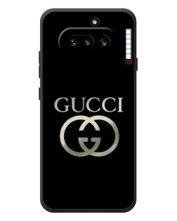 Чехол для Nothing Phone (4a) с картинкой «Gucci — золото на черном»