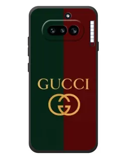 Чехол для Nothing Phone (4a) с картинкой «Gucci — темно-зеленый градиент»