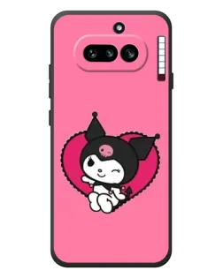 Чехол для Nothing Phone (4a) с картинкой «Kuromi — любовь в сердце»