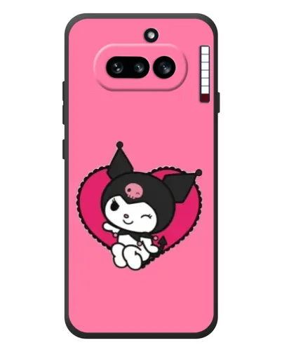 Чехол для Nothing Phone (4a) с картинкой «Kuromi — любовь в сердце»