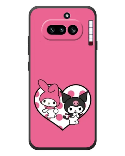 Чехол для Nothing Phone (4a) с картинкой «Kuromi и My Melody»