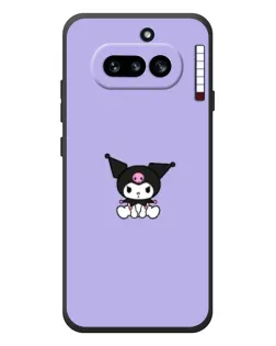 Чехол для Nothing Phone (4a) с картинкой «Kuromi — фиолетовый минимализм»
