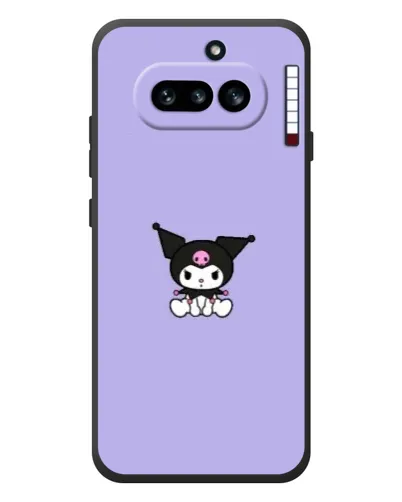 Чехол для Nothing Phone (4a) с картинкой «Kuromi — фиолетовый минимализм»