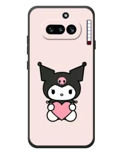 Чехол для Nothing Phone (4a) с картинкой «Kuromi и сердце»