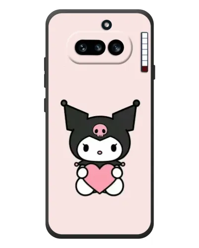 Чехол для Nothing Phone (4a) с картинкой «Kuromi и сердце»