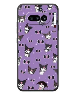 Чехол для Nothing Phone (4a) с картинкой «Kuromi — паттерн»