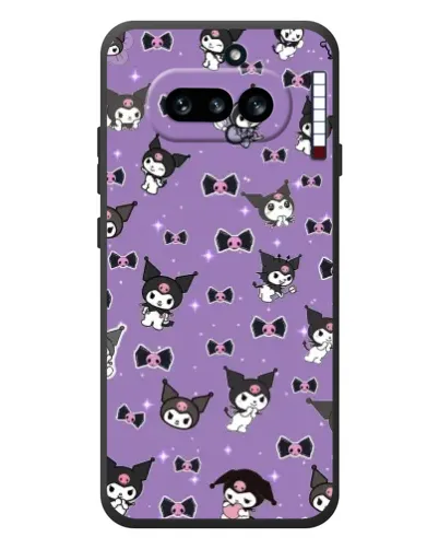 Чехол для Nothing Phone (4a) с картинкой «Kuromi — паттерн»