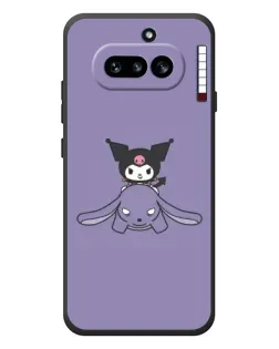 Чехол для Nothing Phone (4a) с картинкой «Kuromi на лиловом фоне»