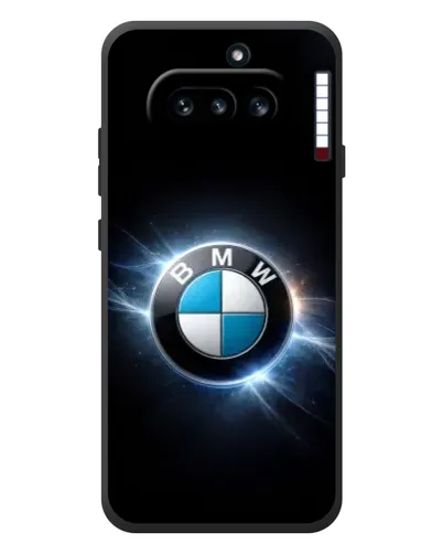 Чехол для Nothing Phone (4a) с картинкой «BMW — неоновое сияние»