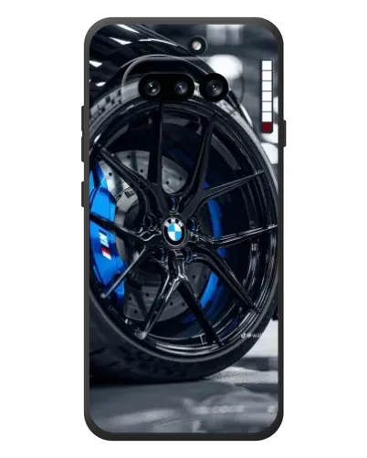 Чехол для Nothing Phone (4a) с картинкой «Колесо BMW вблизи»