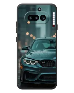 Чехол для Nothing Phone (4a) с картинкой «BMW в огнях города»