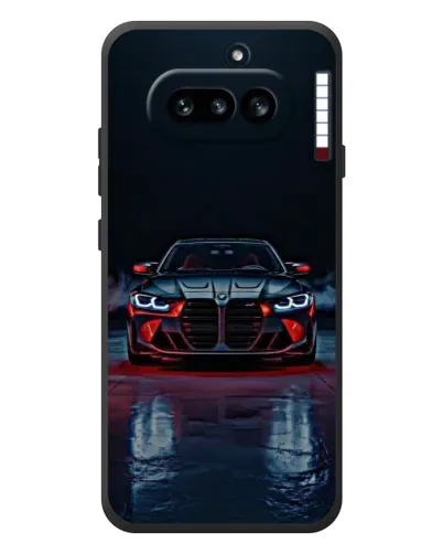 Чехол для Nothing Phone (4a) с картинкой «BMW на мокрой дороге»
