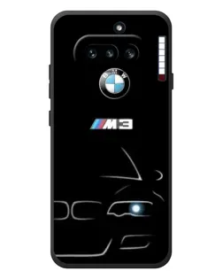 Чехол для Nothing Phone (4a) с картинкой «Минималистичный принт BMW M3»