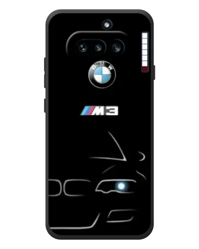 Чехол для Nothing Phone (4a) с картинкой «Минималистичный принт BMW M3»