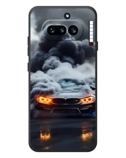Чехол для Nothing Phone (4a) с картинкой «BMW в дыму»