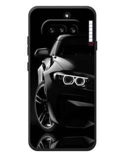 Чехол для Nothing Phone (4a) с картинкой «Черная BMW — профиль»
