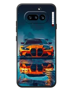 Чехол для Nothing Phone (4a) с картинкой «BMW — золотая эмблема»