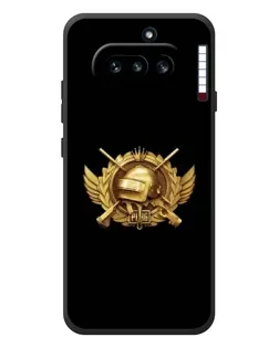 Чехол для Nothing Phone (4a) с картинкой «PUBG — оранжевый градиент»